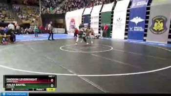 125 lbs Quarterfinal - Madison Leverknight, Winnetonka vs Halea Bartel, Lebanon