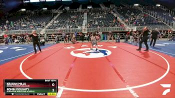 160 lbs 2nd Place Match - Romin Doughty, Gladiator Wrestling Academy vs Keagan Mills, Douglas Wrestling Club