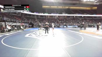 114 lbs Champ. Round 1 - Lilly Blazina, Beekmantown-7 vs Madalyn HIll, Shenendehowa-2