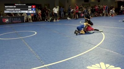 70 lbs Cons. Rd Of 16 - Matthew Oh, Maryland vs Cipriano Duran, Bear Cave Wrestling Club