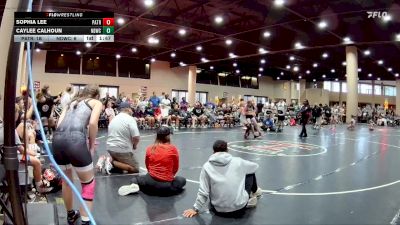 110 lbs Semis & 3rd Wb (16 Team) - Sophia Lee, Patriots WC White vs Caylee Calhoun, North DeSoto WC