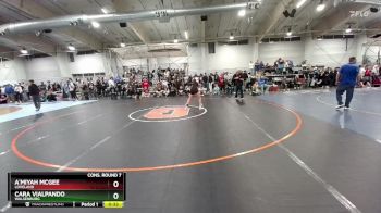 105 lbs Cons. Round 7 - Cara Vialpando, Walsenburg vs A`miyah McGee, Loveland