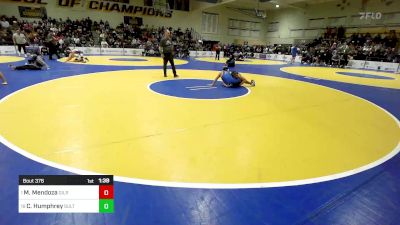 135 lbs Round Of 16 - Moses Mendoza, Gilroy vs Cael Humphrey, Sultana