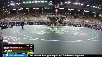 126 lbs Champ. Round 2 - Cael Kusky, Lovett School vs Benjamin Wolgamuth, Hagerty