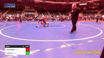 84 lbs Consi Of 4 - Bella Hutcheson, Wagoner Takedown Club vs Paityn McCann, Lady Outlaw Wrestling Academy