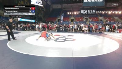 125 lbs Cons. Sub-quarters - Emerson Gregg, IA vs Julissa Ortiz, PA