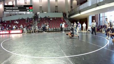 53 lbs Cons. Round 2 - Timothy Artusio, Hornet WC vs Waylon Driver, VB FIGHTHOUSE