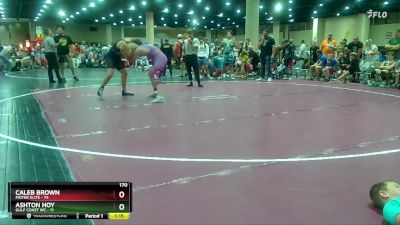 170 lbs Round 4 (8 Team) - Caleb Brown, Moyer Elite vs Ashton Hoy, Gulf Coast WC