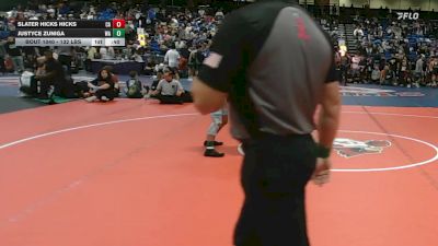 132 lbs Consi Of 8 #1 - Slater Hicks Hicks, CA vs Justyce Zuniga, WA