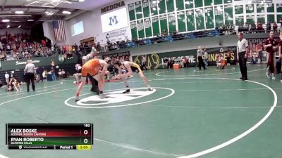 150 lbs Champ. Round 2 - Alex Boske, Hoover (North Canton) vs Ryan Roberto, Olmsted Falls