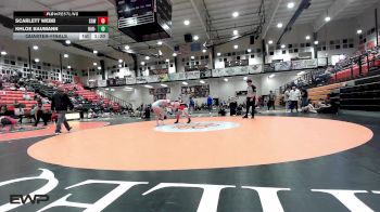 138 lbs Quarterfinal - Scarlett Webb, Sperry HS Girls vs Khloe Baumann, Har-Ber - Blue