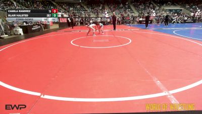66 lbs Consolation - Camila Ramirez, Team Aggression vs Blair Halsted, Sebolt Wrestling Academy