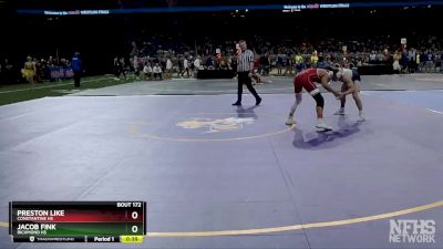 D3-132 lbs Cons. Round 1 - Preston Like, Constantine HS vs Jacob Fink, Richmond HS