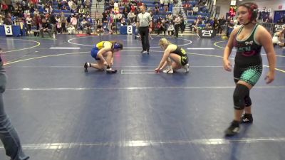 135 lbs Semifinal - Bella Nelson, N8 vs Caelan McElroy, Chestnut Ridge