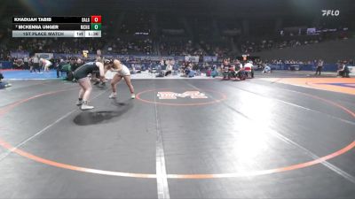 6A/5A Girls 155 1st Place Match - Khadijah Tabib, Dallas Girls vs McKenna Unger, McNary Girls