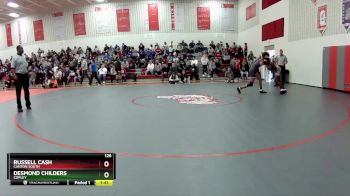 126 lbs Semifinal - Desmond Childers, Copley vs Russell Cash, Canton South