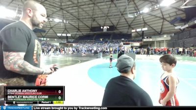 42-45 lbs Quarterfinal - Bentley Maurice Cormier, Team Aggression Wrestling Club vs Charlie Anthony, Kitsap Ironman Wrestling Club