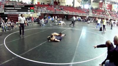 100 lbs Cons. Semi - Christian Thomas, Nebraska Boyz vs Liam Scearcy, IronHawk Wrestling Academy