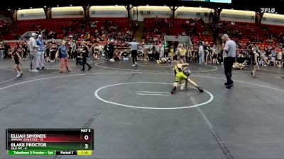 64 lbs Round 5 (8 Team) - Elijah Simonds, Armory Athletics vs Blake Proctor, Silo WC