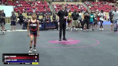 62 lbs Round 2 - Beau Fisher, OK vs Ruger Allen, KS