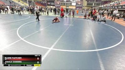 78 lbs Quarterfinal - Joshua Sanders, IN vs Blaine Fletcher, WI