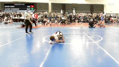 89 lbs Rr Rnd 1 - Bodie Tiska, Barn Brothers Wrestling Academy vs Jacobi Cummings, Maine Hammahs - ESC