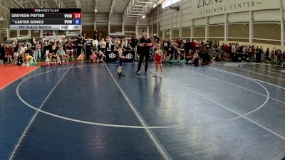 157 lbs Champ. Round 1 - AIDEN CHUR, California vs Connor Hauff, Idaho