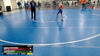 88 lbs Placement (4 Team) - Colton Scott, LPGE/B Wolves vs Lenox Citrowske, Canby