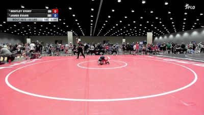 63 lbs Semis - Bentley Story, Shelton Wrestling Academy vs James Evans, Bartlesville Wrestling Club