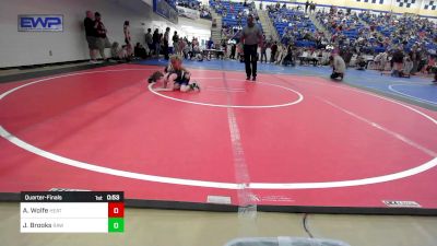 55 lbs Quarterfinal - Aidyn Wolfe, Heat vs Jett Brooks, Raw Wrestling Club