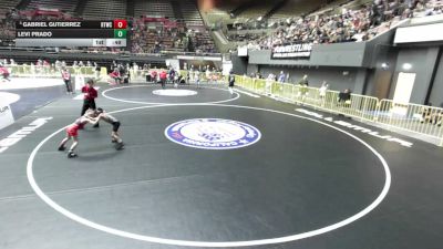 49 lbs Cons. Quarters - Gabriel Gutierrez, Ripon Tribe Wrestling Club vs Levi Prado