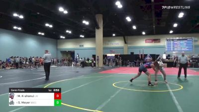 170 lbs Semifinal - Maile Ka-ahanui, Liberty (W) vs Samantha Meyer, Big Bend CC (W)