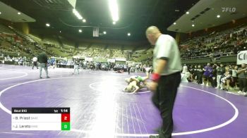 146 lbs Quarterfinal - Braden Priest, Bakersfield vs Jesus Lereto, Kingsburg