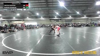 135 lbs Consi Of 32 #2 - Lincoln Bastian, Idaho Gold Wrestling Club vs Karson Standlee, Unaffiliated