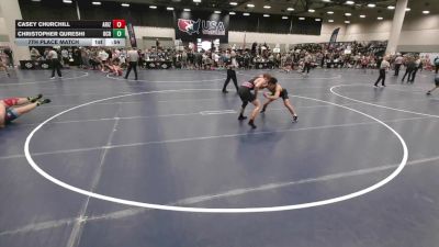 120 lbs 7th Place Match - Casey Churchill, Arizona vs Christopher Qureshi, Orange County RTC