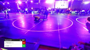 58 lbs Round Of 32 - Jaxson Pierson, Badlands Elite vs Jaxson Cole, Yucaipa Thunder WC