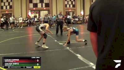 90 lbs Semis & 1st Wrestleback (8 Team) - Colton Wirtz, Iron Faith vs Lucas Copper, Smittys Barn