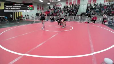 125 lbs Quarterfinal - Nautica Rodriguez, Centennial (Corona) vs Nelly Hernandez, Santa Ana