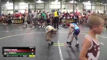 52 lbs Semis & 1st Wrestleback (8 Team) - Billy Roberts, ARES vs Conrad Walsh, American Gladiators-Red