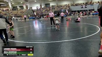 70 lbs Quarterfinal - Jagger Medina, Williamson Co Wrestling Club vs Beau Goodman, Minion Training Center