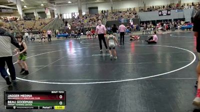 70 lbs Quarterfinal - Jagger Medina, Williamson Co Wrestling Club vs Beau Goodman, Minion Training Center