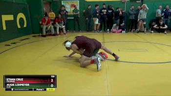150 lbs Cons. Round 3 - Augie Lohmeyer, CLAY vs Ethan Cruz, COLERAIN