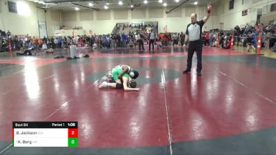 95 lbs Cons. Round 3 - Keagan Berg, Victory Wrestling vs Buddy Jackson, Soarr