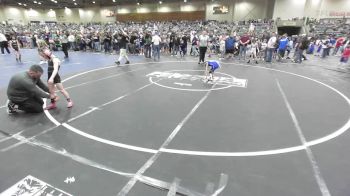 53 lbs Quarterfinal - Bentley Baker, Ravage WC vs Luke Walther, Carson Bulldogs