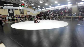132 lbs Semifinal - Dylan Meyers, Ridgefield vs Nathan Rivera, New Britain
