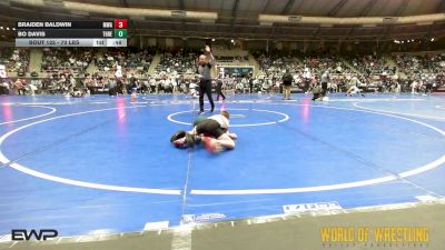 70 lbs Consi Of 16 #1 - Braiden Baldwin, Moen Wrestling Academy vs Bo Davis, Threestyle