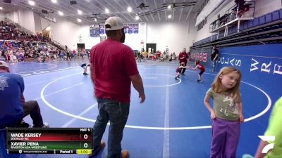 53 lbs Cons. Round 2 - Wade Kersey, Douglas WC vs Xavier Pena, Riverton USA Wrestling