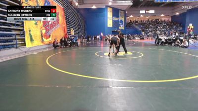 144 lbs Cons. Round 2 - Anthony Moreno, NY Military Academy vs Sullivan Hawkes, Christian Brothers Academy
