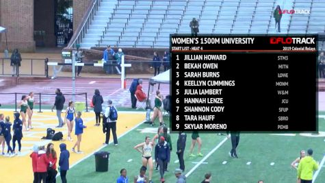 Women's 1500m, Heat 4