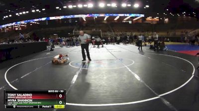 50 lbs Round 1 - Myra Shannon, Lake Highland Prep Spartan RTC Orlando vs Tony Saladino, Braves Wrestling Club